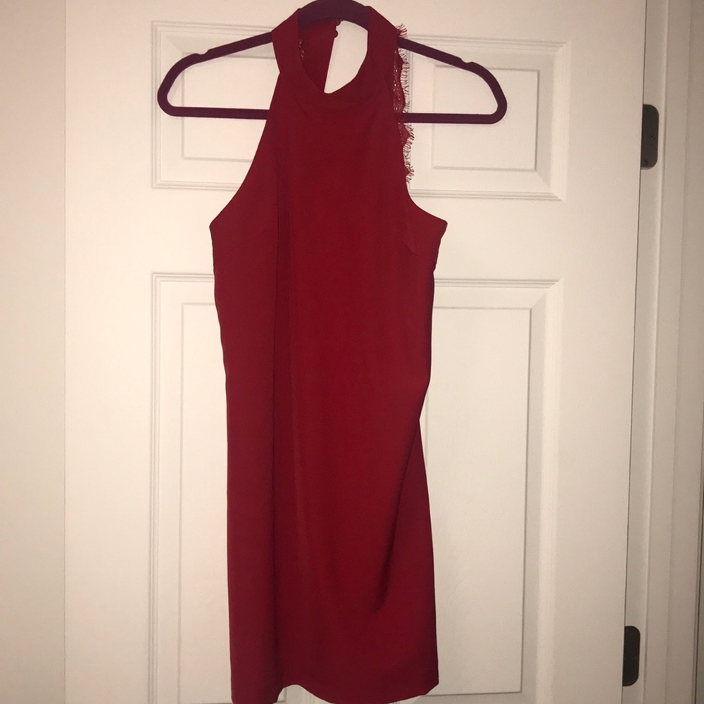 red mini Lulu’s dress